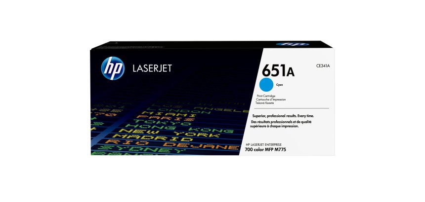 HP 651A toner LaserJet cyan authentique