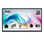 MSI PRO MP165 E6 TV e monitor portatile Nero 39,6 cm (15.6") LED 1920 x 1080 Pixel