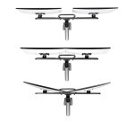 StarTech.com Bras pour Double Moniteur avec Barre Transversale, Écrans Jusqu'à 27", VESA 75x75/100x100, Max 15kg, Pince en C, Entièrement Articulé, Ressort Mécanique, TAA