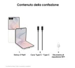 Samsung Galaxy Z Flip8 , 512GB, Cream, Selfie Camera 50MP, Now Brief, Assistente Foto, FlexWindow Personalizzata, Batteria 4300 mAh, RAM 12GB