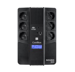 CoolBox SAI SCUDO3 800VA 480W 3+3 SCHUKOS + SOFTWARE