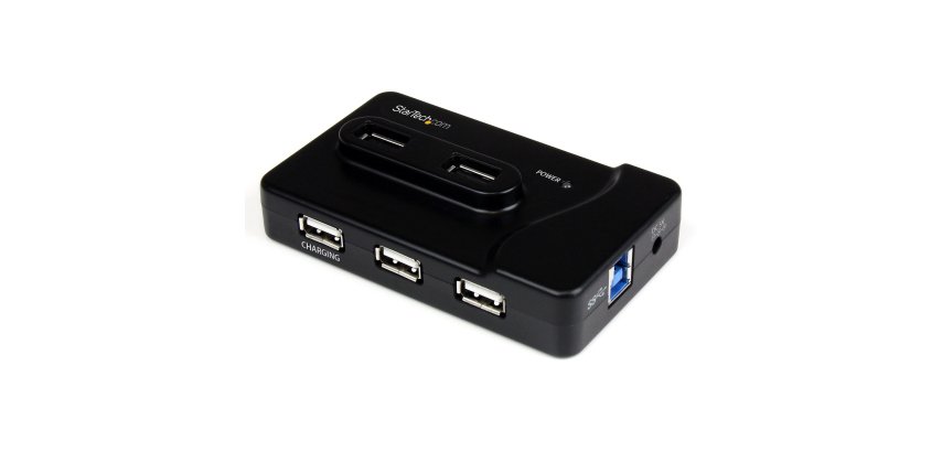 StarTech.com 6 Port USB 3.0 / 2.0 Hub mit 2A Ladeanschluss - 2x USB 3.0 und 4x USB 2.0