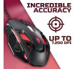 Acer Nitro Gaming Mouse II NMW200, USB, Up to 7200 DPI, Wired, 7 Buttons, Black