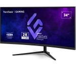 Viewsonic VX3418C-2K écran plat de PC 86,4 cm (34") 3440 x 1440 pixels UltraWide Quad HD Noir