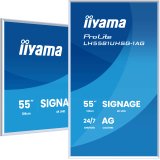 iiyama LH5581UHSG-1AG Écran d'affichage dynamique Écran plat de signalisation numérique 138,7 cm (54.6") Wifi 500 cd/m² 4K Ultra HD Blanc Intégré dans le processeur Android 24/7