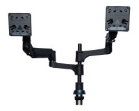R-Go Tools Brazo de monitor R-Go Caparo Dual para dos monitores capacidad de carga de 3-9kg, ajustable con resorte de gas, circular