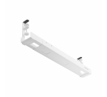 StarTech.com Goulotte Passe Câble Bureau, Organiseur de Câbles Ajustable en Longueur, Installation à Pinces, Aucun Perçage Nécessaire, Support Multiprise, Blanc