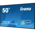 iiyama LH5041UHS-B2AG Écran d'affichage dynamique Écran plat de signalisation numérique 127 cm (50") LCD 500 cd/m² 4K Ultra HD Noir 24/7