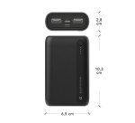 dbramante1928 re-charge - Power Bank - 10.000mAh - Black