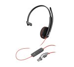 HP Poly Blackwire 3210 Monaural USB-C Headset +USB-C/A Adapter