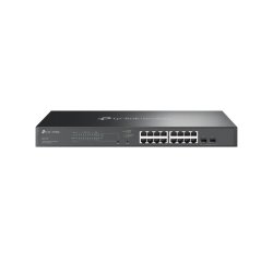 TP-Link Omada SG2218P commutateur réseau Géré L2/L2+ Gigabit Ethernet (10/100/1000) Connexion Ethernet, supportant l'alimentation via ce port (PoE) 1U Noir
