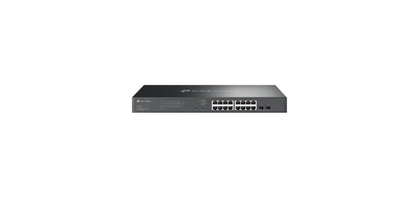 TP-Link Omada SG2218P commutateur réseau Géré L2/L2+ Gigabit Ethernet (10/100/1000) Connexion Ethernet, supportant l'alimentation via ce port (PoE) 1U Noir