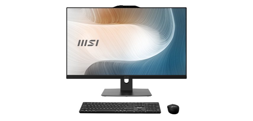 MSI MODERN AM272P 1M-1096ES All-in-One PC Intel Core 7 150U 68,6 cm (27") 1920 x 1080 Pixeles PC todo en uno 16 GB DDR5-SDRAM 500 GB SSD Windows 11 Home Wi-Fi 6E (802.11ax) Negro