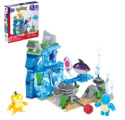 MEGA Pokémon Aquatic Adventure Building Toy Kit, with 3 Action Figures (319 Pieces) for Kids