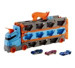 Hot Wheels City Speedway Hauler Carrier with 3 Toy Cars