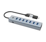Conceptronic HUBBIES21GP 7-Port USB 3.0 Hub with Power Adapter, 5Gbps, USB-A x 7
