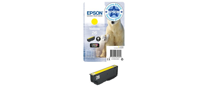 Epson 26 - yellow - original - ink cartridge