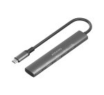 AISENS USB-C Dock 5 en 1, USB-C A, 1x HDMI 2x USB-A, 1x USB-C, 1x USB-C PD, Gris, 15cm