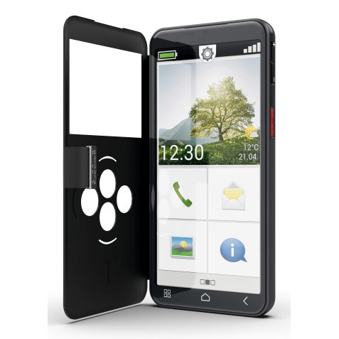 Emporia emporiaSMART.7lite 13,8 cm (5.45") SIM unique Android 15 4G USB Type-C 6 Go 128 Go 3500 mAh Noir