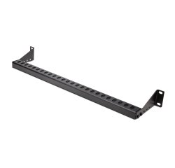 StarTech.com Pannello passacavi montabile a rack 1U con profondità regolabile, Guida di supporto per cavi per server/armadi rack da 19", Cable management panel per pannelli patch/switch/PDU