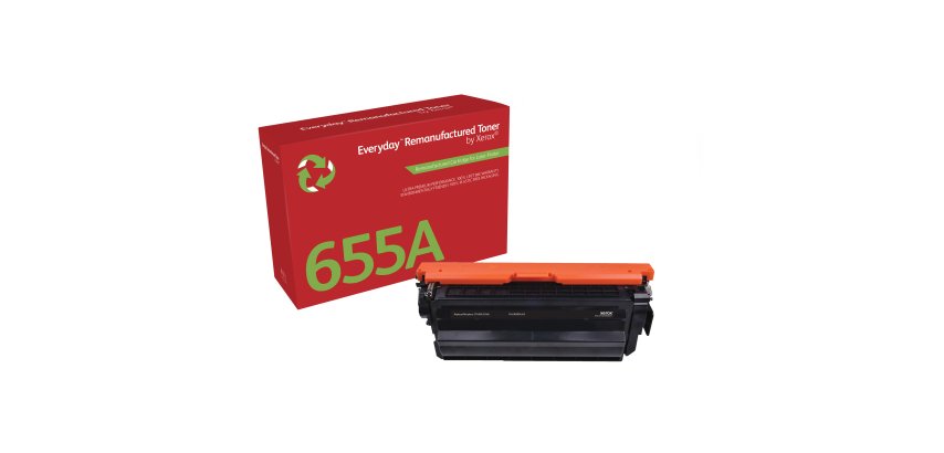 Toner rigenerato EverydayTM di Xerox Nero compatibile con HP 655A (CF450A), Capacità standard