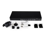StarTech.com Switch KVM USB VGA à 8 ports avec OSD - Commutateur écran clavier souris à montage en rack 1U