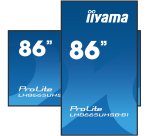iiyama LH8665UHSB-B1 Écran d'affichage dynamique En forme de kiosk 2,18 m (86") LED Wifi 800 cd/m² 4K Ultra HD Noir Intégré dans le processeur Android 11 24/7