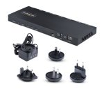 StarTech.com Splitter HDMI 4 Ports - Répartiteur HDMI 4K 60Hz avec Scaler Intégré - Répartiteur HDMI 1 Entrée 4 Sorties - Splitter HDMI 1080p PC - Port Optique 3.5mm