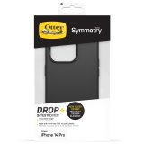 OtterBox Funda para iPhone 14 Pro Symmetry,resistente a golpes y caídas,Funda protectora fina,Testada 3x con estándares Militares anticaídas,Antimicrobiana, Negro