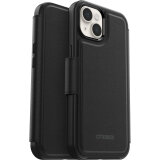 OtterBox Folio pour iPhone 14 Plus pour MagSafe, toucher doux avec 3 emplacements pour espèces/cartes de crédit, fixation magnétique solide, MagSafe, Compatible avec iPhone, noir, étui non inclus