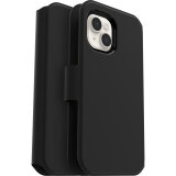 OtterBox Strada Via Coque pour iPhone 14 Plus, Étui folio de protection antichoc, antichute, fin et doux au toucher avec porte-cartes, supporte 2 x plus de chutes que la norme militaire, Noir