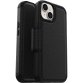 OtterBox Strada Coque pour iPhone 14, Antichoc, anti-chute, cuir de qualité, 2 porte-cartes, supporte 3 x plus de chutes que la norme militaire, Noir, livré sans emballage