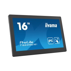 iiyama T1624MSC-B1 Écran d'affichage dynamique Écran plat interactif 39,6 cm (15.6") LCD 450 cd/m² Full HD Noir Écran tactile 24/7