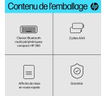 HP 350 Compact Multi-Device Bluetooth Keyboard clavier Maison AZERTY Belge Noir