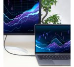 ACT Câble USB Type-C® USB4® 40 Gbit/s 240 W, certifié USB-IF 0,8 mètre