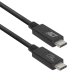ACT AC7431 câble USB USB4 Gen 2x2 1 m USB C Noir