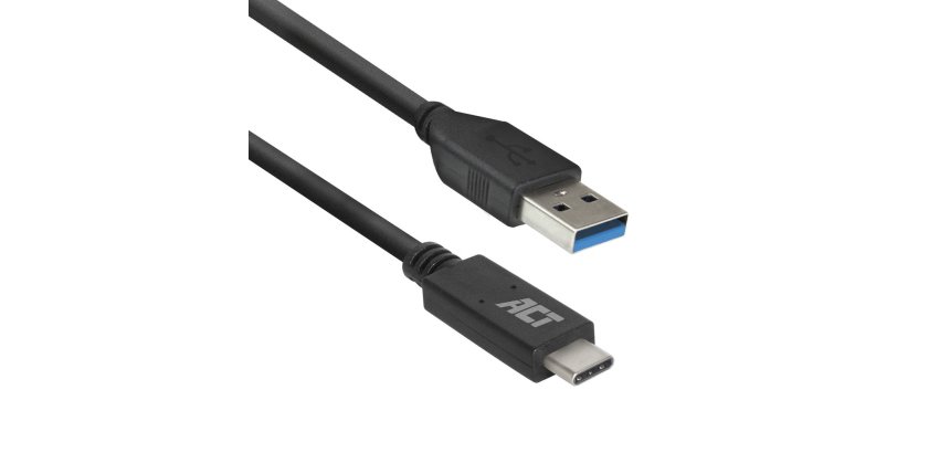 ACT AC7417 câble USB USB 3.2 Gen 1 (3.1 Gen 1) 2 m USB C USB A Noir