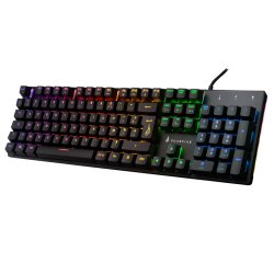 SureFire KingPin M2 clavier Gaming USB AZERTY Français Noir, Métallique