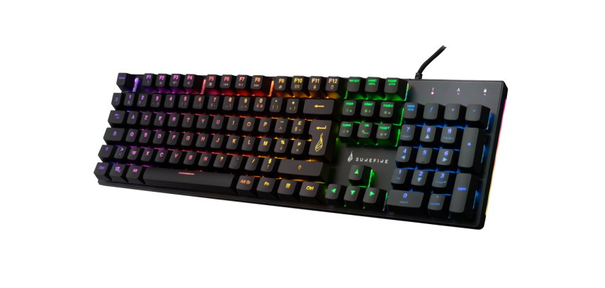 SureFire KingPin M2 clavier Gaming USB AZERTY Français Noir, Métallique