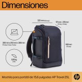 HP Mochila para portátil Travel de 15,6 pulgadas y 25 litros gris hierro