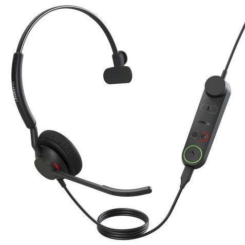 Jabra 5093-299-2259 Casque Avec fil Arceau Bureau/Centre d'appels USB Type-C Noir