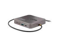 StarTech.com Adaptador Multipuertos USB C - HDMI Doble 4K 60Hz - Hub Ladrón USB 10Gbps de 2 Puertos USB-C/USB-A - PD100W - GbE - SD - Dock de Viajes - Docking Station