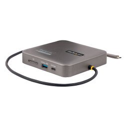 StarTech.com USB C Multiport Adapter, Dual HDMI Video, 4K 60Hz, 2-Port 10Gbps USB-A/USB-C 3.1 Hub, 100W USB Power Delivery Charging, GbE, SD, USB Type-C Mini Travel Dock, 12"/30cm Cable - Laptop Docking Station (102B-USBC-MULTIPORT) - docking station - USB-C / USB4 / Thunderbolt 3 / Thunderbolt 4 - 2 x HDMI - GigE