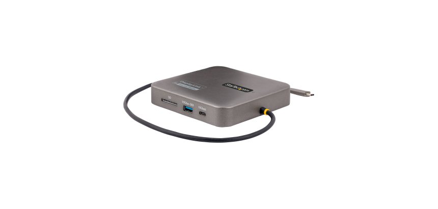 StarTech.com Docking Station USB C - USB Tipo C - HDMI Doble de 4K 60Hz compatible con MacBook Pro (M1/M2/M3/M4) y Windows - Hub Ladrón USB-A/USB-C de 10Gbps - PD de 100W - GbE - SD - Cable 56cm