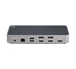 StarTech.com Station d'Accueil Triple Moniteur USB-C, Dock Triple HDMI/DP, Hub 5xUSB, GbE, 100W PD, Docking Station Compatible TB 3/4