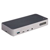 StarTech.com USB-C Triple Monitor Docking Station - HDMI/DP Triple 4k USB-C Dock - 5x USB Hub - GbE - 100W PD - Universal Multi Monitor Dock