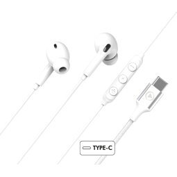 Oreillette et Kit mains-libres Force Play Kit piéton Intra USB-C Blanc