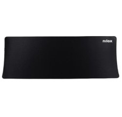 Nilox Alfombrilla de escritorio XXL extragrande para juegos negra 80 x 30 cm