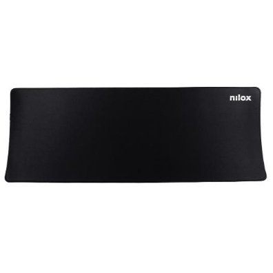 Nilox Alfombrilla de escritorio XXL extragrande para juegos negra 80 x 30 cm