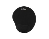 Nilox Alfombrilla ergonómica de color negro de
